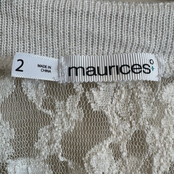 Maurices Lace Button-Front Cardigan – Women’s plus Size 2 - Picture 2 of 4